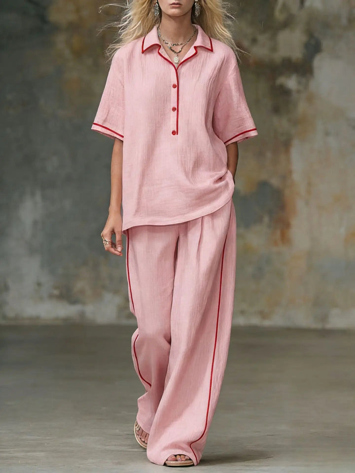 Margaux Relaxed Wide Leg Pant Set