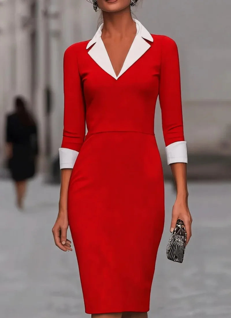 Umaris Flattering Fit Midi Dress