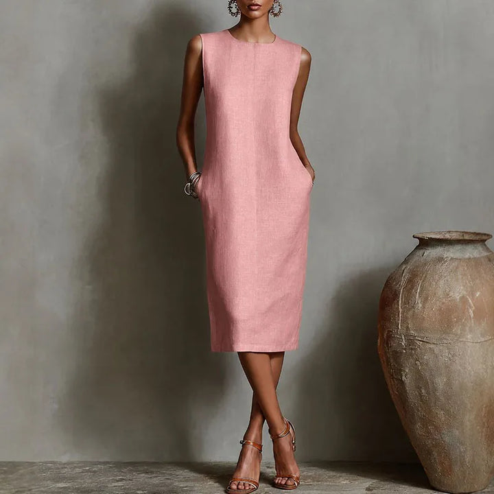 Cassandra Casual Relaxed Midi Dress