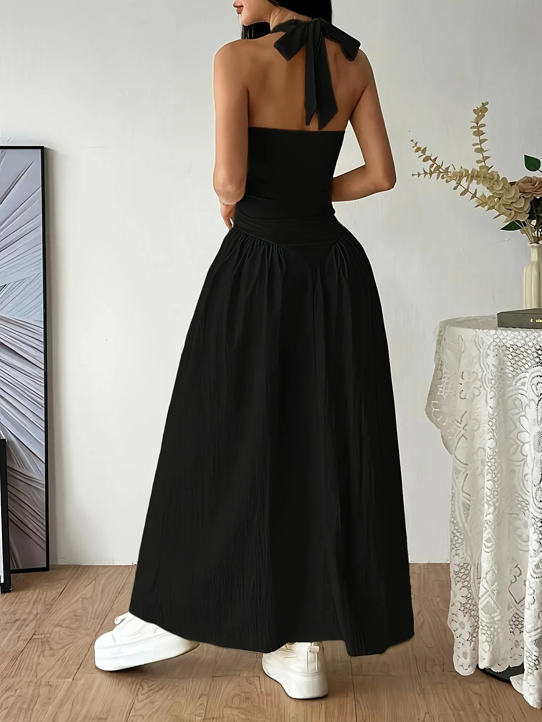 Lyla V Neck Flare Maxi Dress