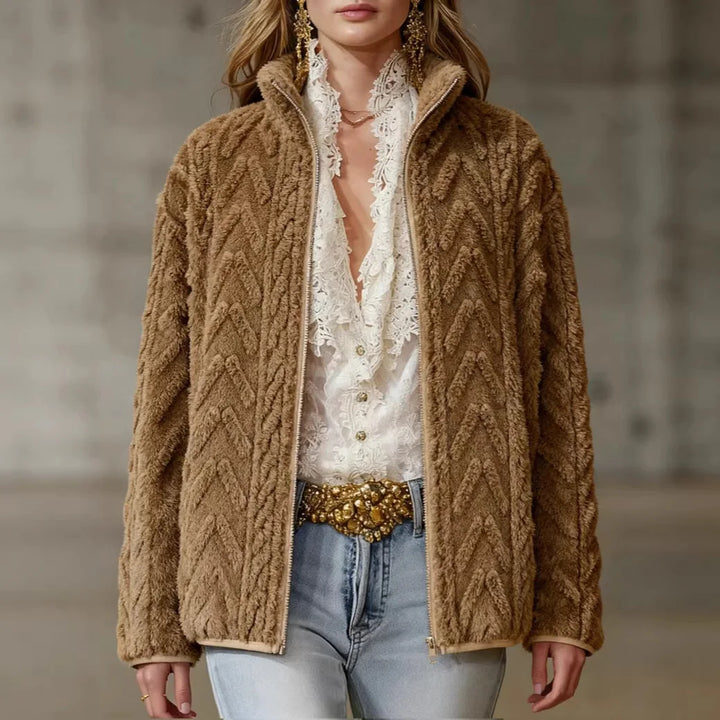 Rosalyn Textured Fleece Jacket