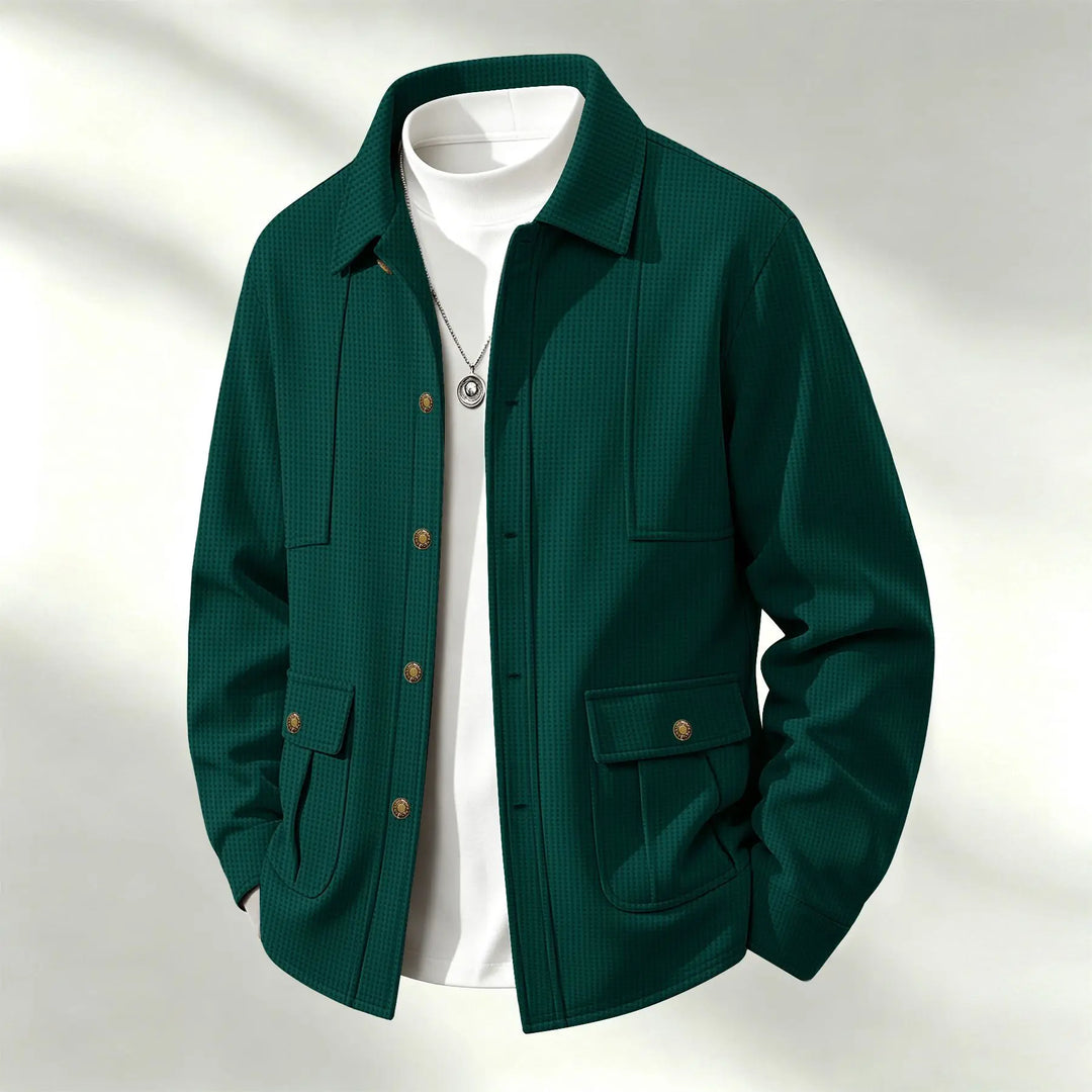 Emerson Waffle Knit Shirt Jacket