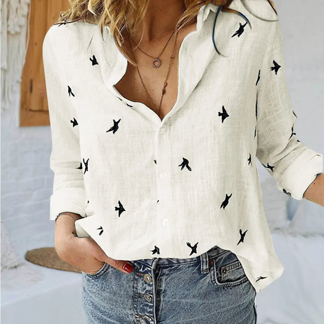 Annelie Printed Button Shirt