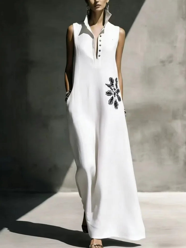 Caroline Embroidered Maxi Dress