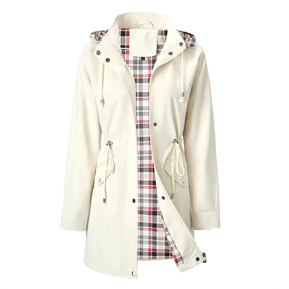 Emberlyn Drawstring Waist Rain Jacket