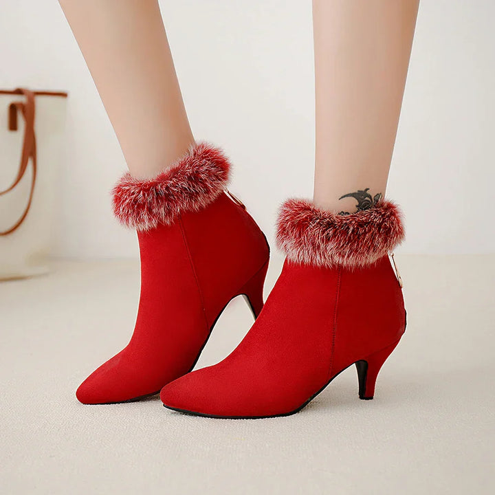 Sorena Fur Ankle Boots