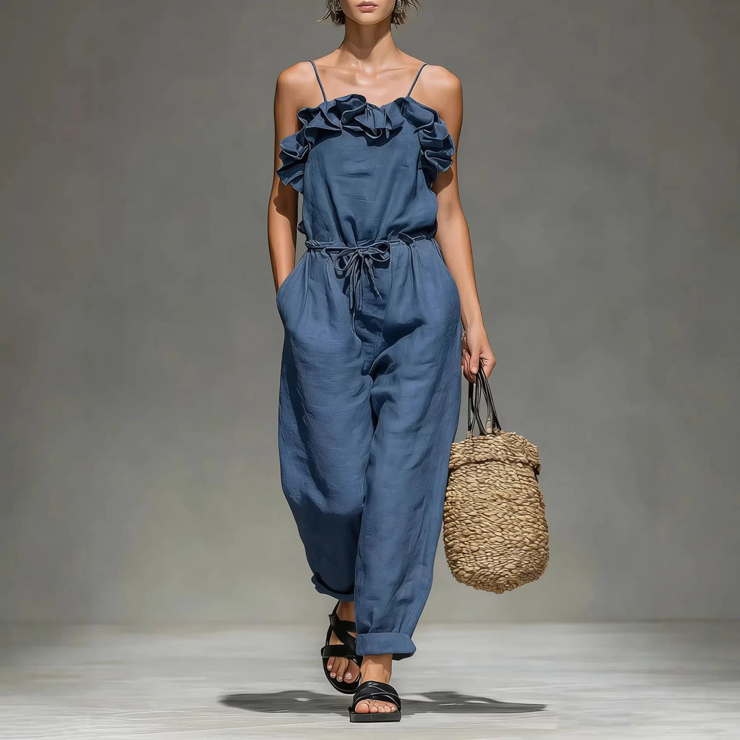 Leah Off Shoulder Wide Leg Jumpsuit