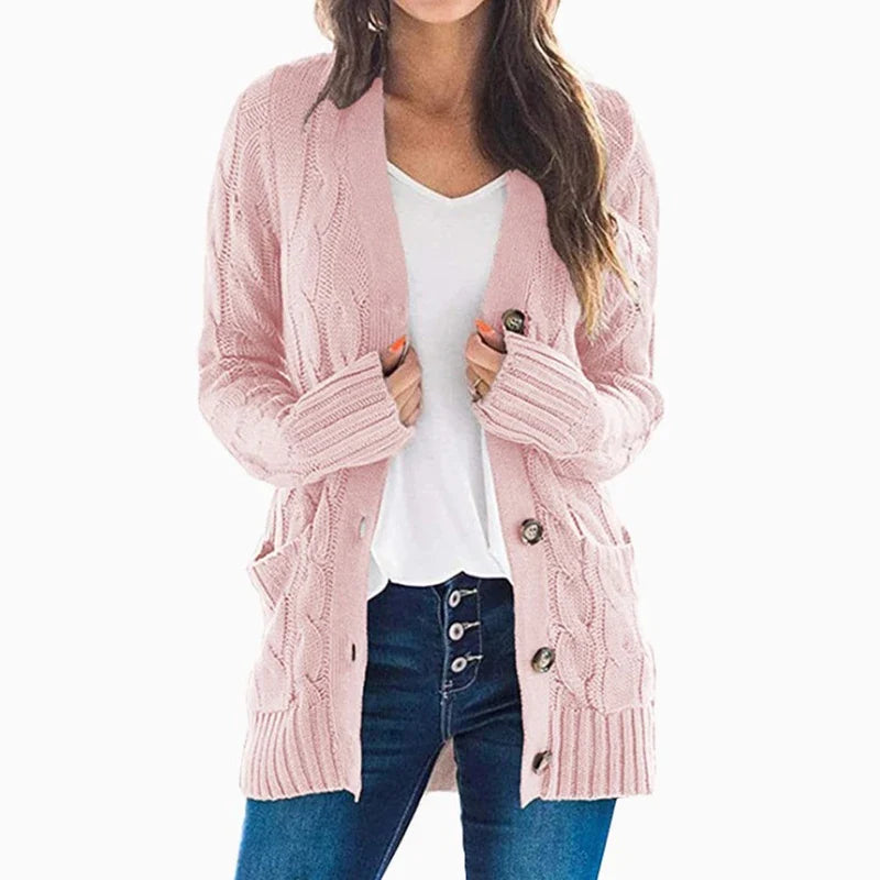 Briony Cable Knit Cardigan