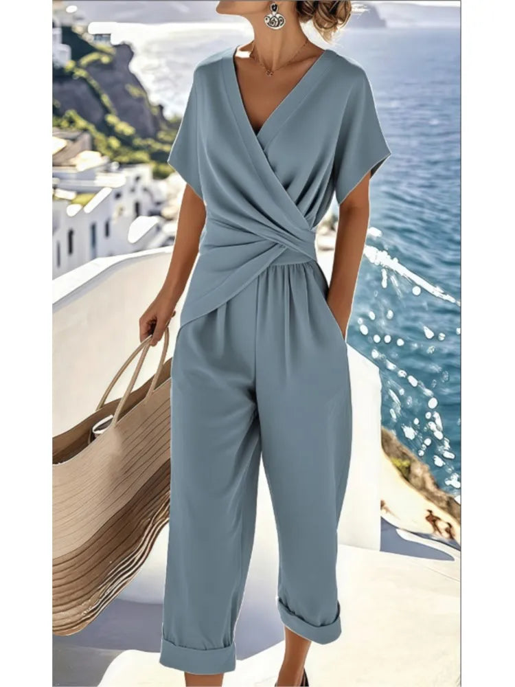 Davenor Wrap Front Two Piece Set