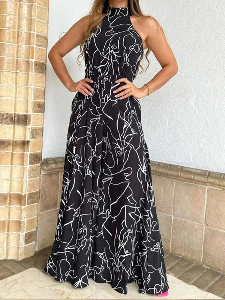 Miranda Halter Wide Leg Jumpsuit
