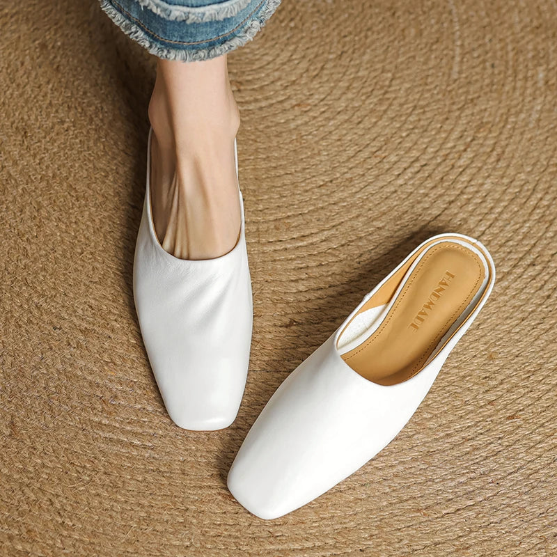 Morgan Genuine Leather Flats