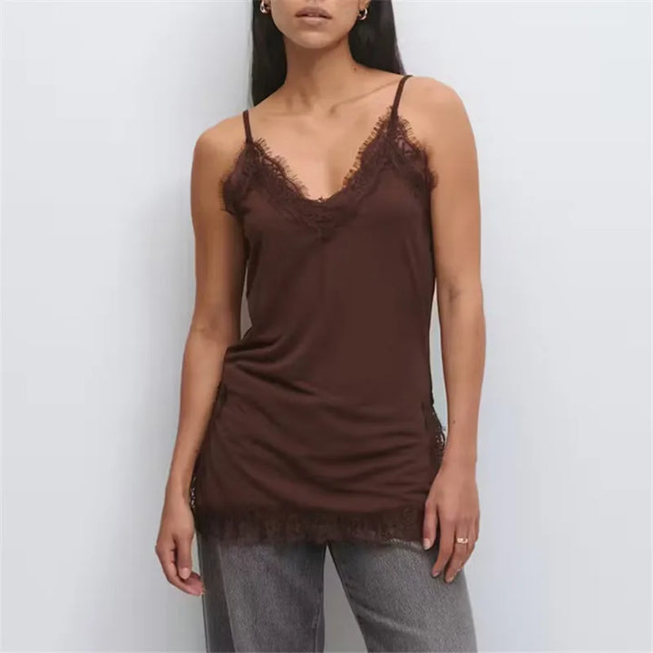 Priscilla Lace Trim Camisole