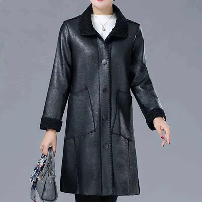 Evadne Shearling Collar Jacket