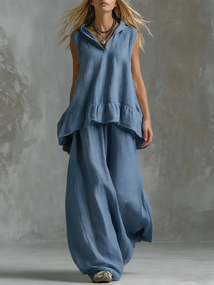 Nerissa Ruffle Pants Set