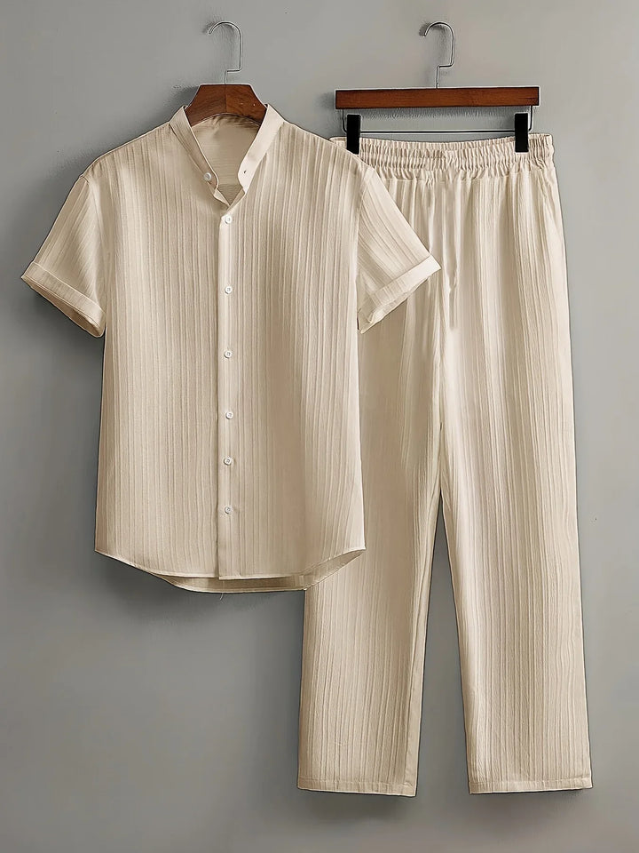 Brooks Comfortable Button Down Pants Set