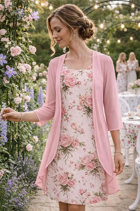 Hope Floral Print Midi Dress Set