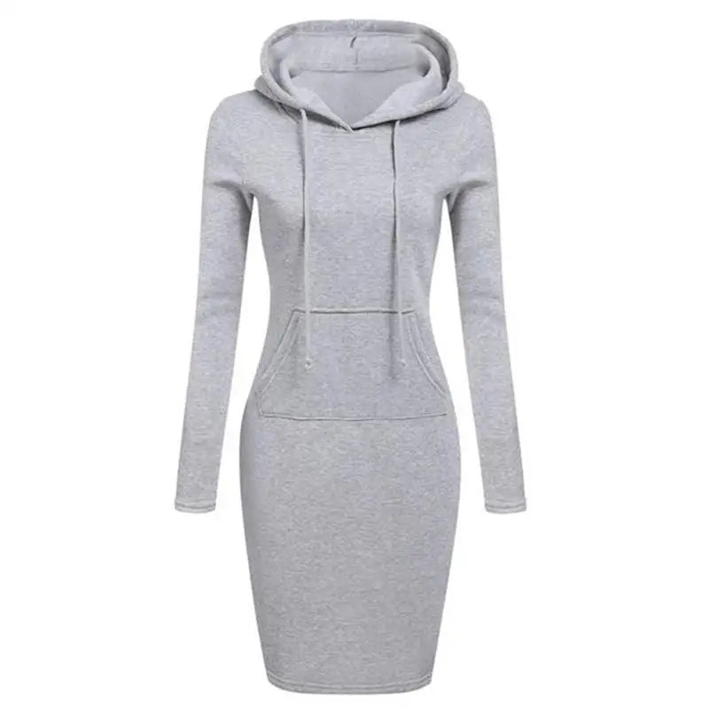 Halden Drawstring Hood Dress