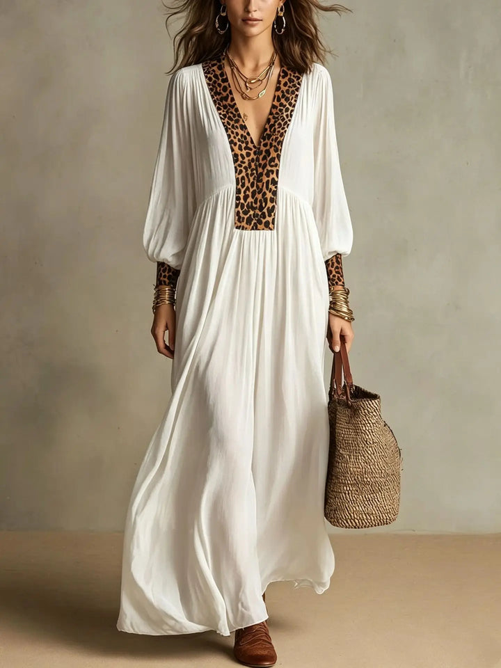 Eliana Leopard Maxi Dress