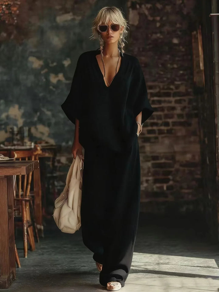 Danae Relaxed Wide Leg Pant Set