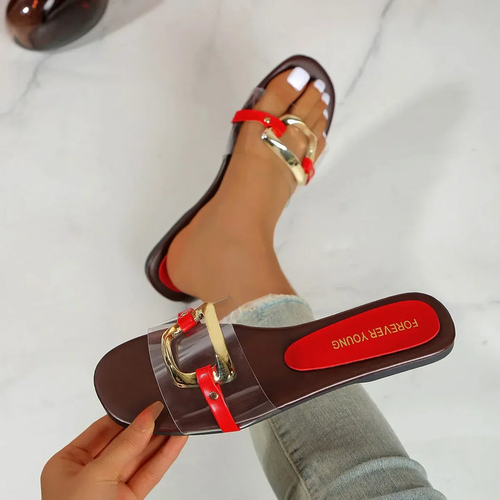 Silvana Metallic Strap Stylish Sandals