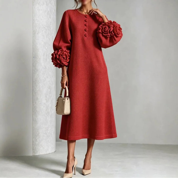 Palermo Button Front Knit Midi Dress