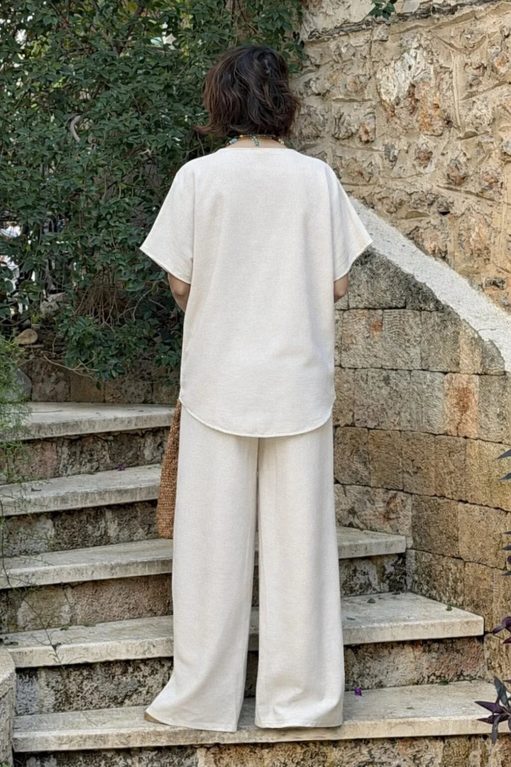 Amber Asymmetrical Trouser Set