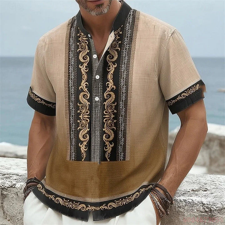 Zachary Short Sleeve Linen Shirt