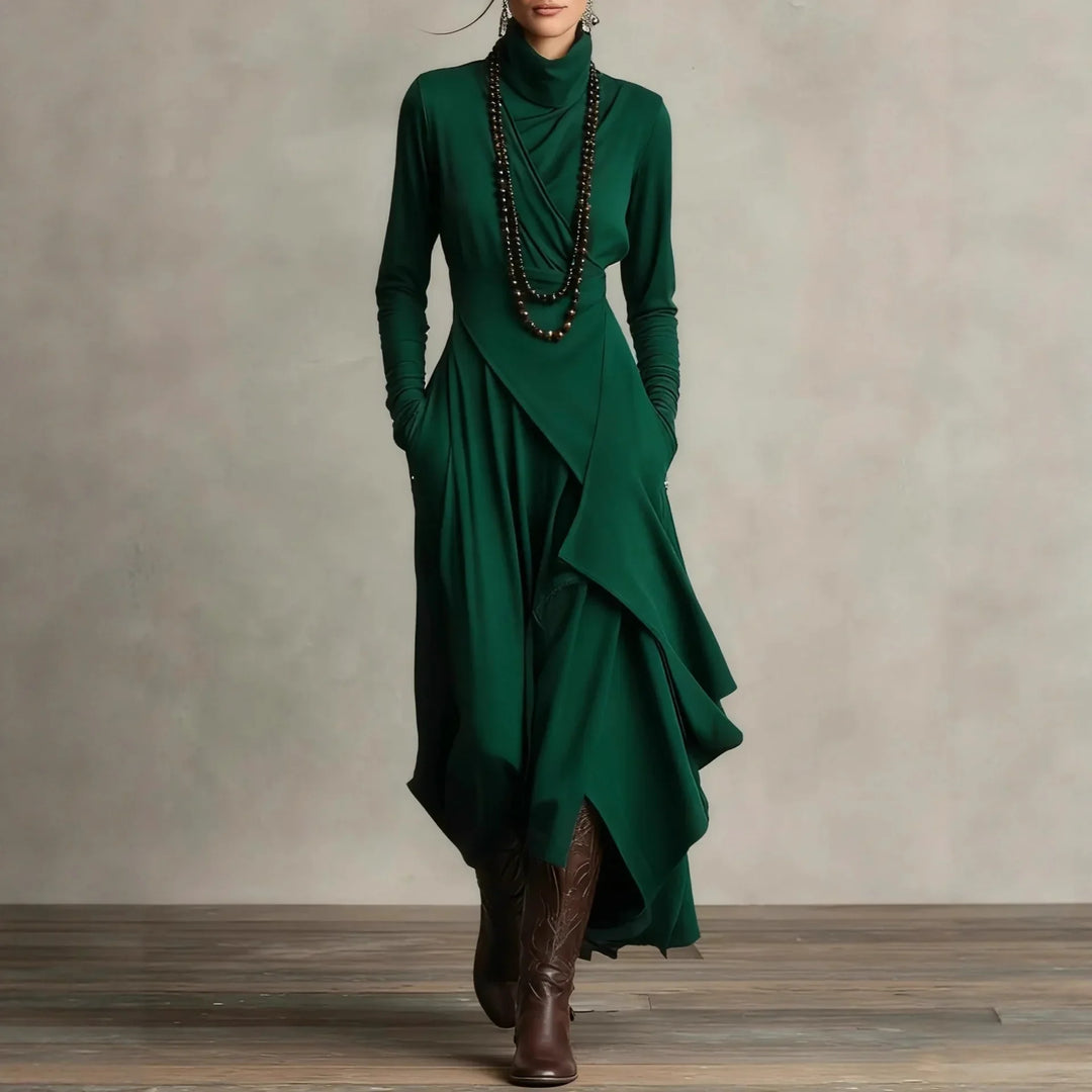 Jolene Draped Crossover Maxi Dress