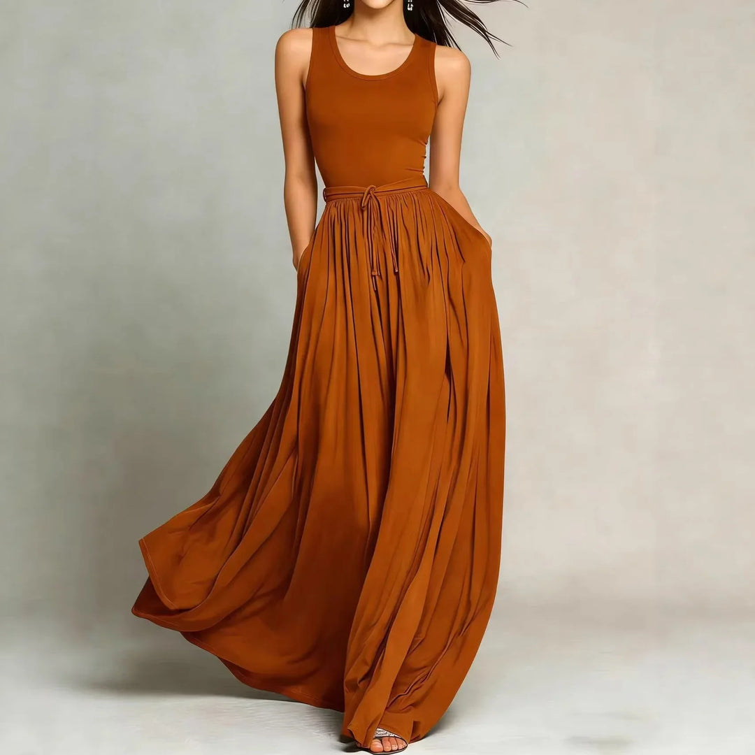 Marcella Elegant Flowy Maxi Dress
