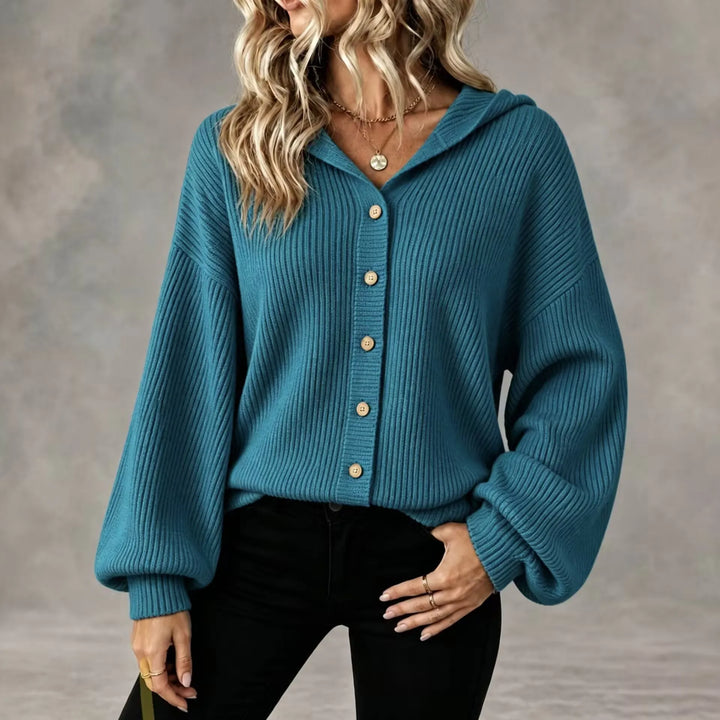 Blair Button Front Hooded Cardigan