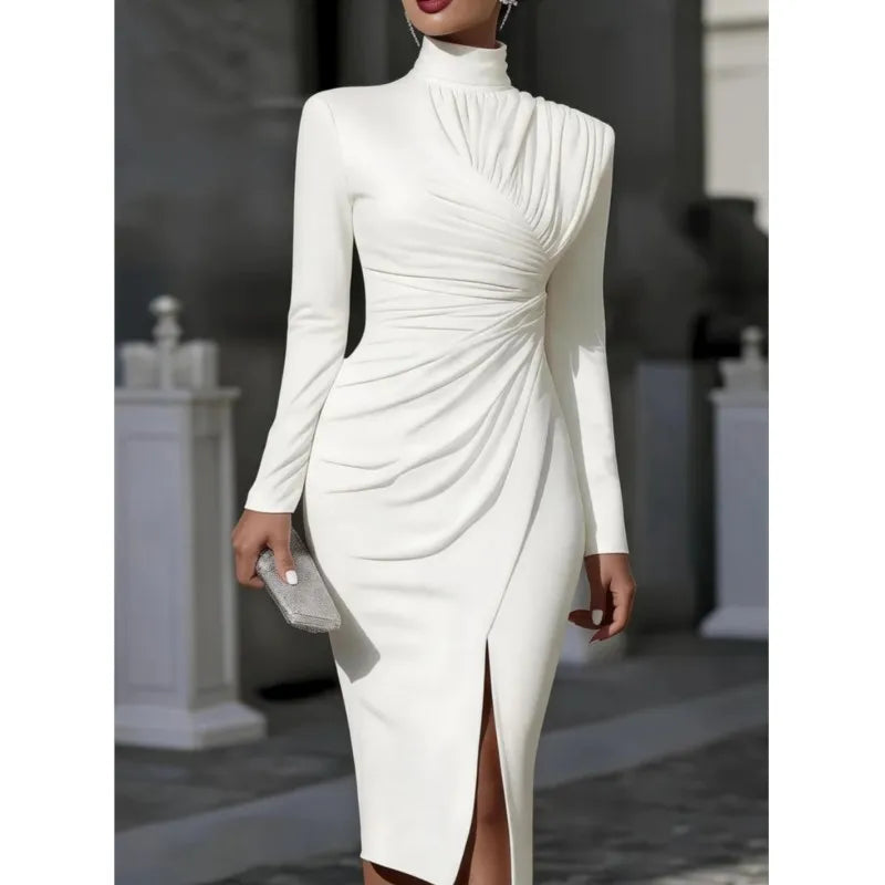 Lindsey Ruched Midi Dress