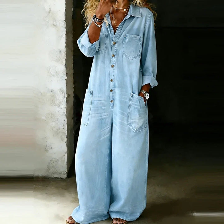 Dahlia Button Front Jumpsuit