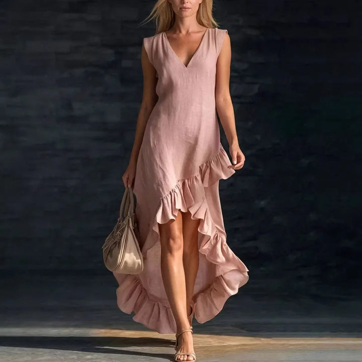 Jessica Flowy Ruffle Maxi Dress