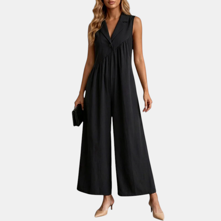 Cassandra Relaxed Wide Leg Jumpsuit