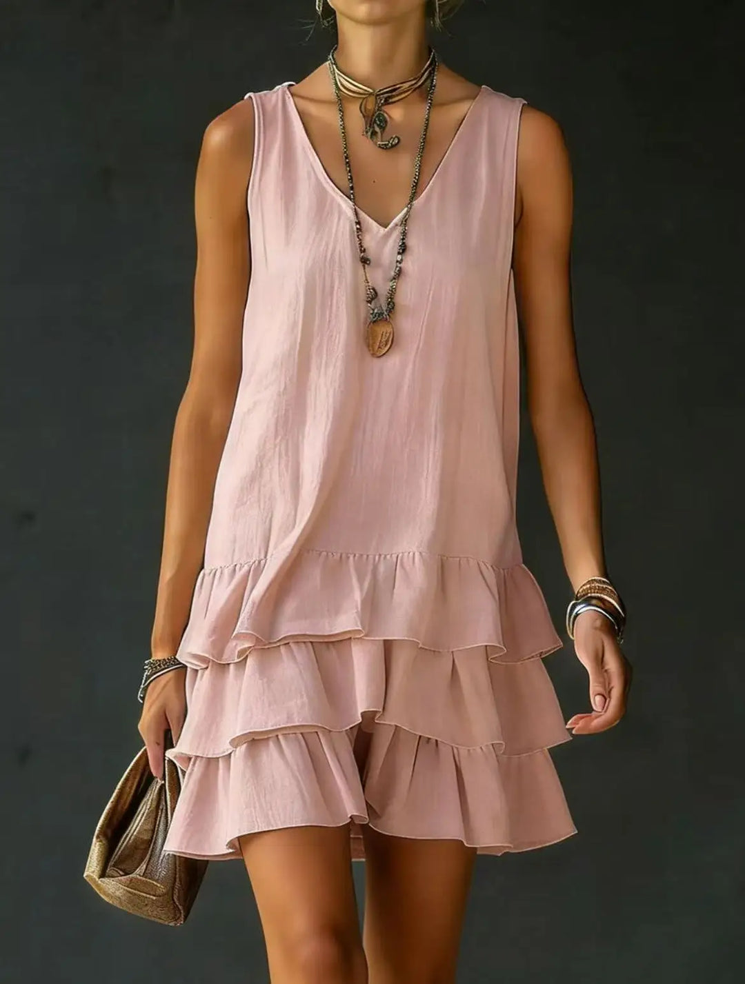 Theodora Ruffle Mini Dress