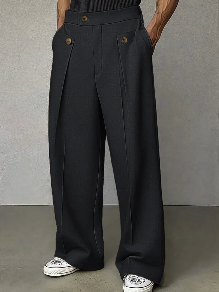 Mathias Button Tab Trousers
