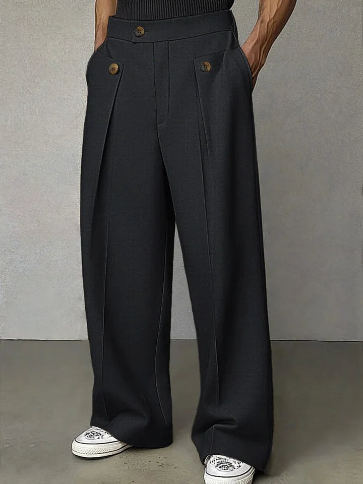 Mathias Button Tab Trousers