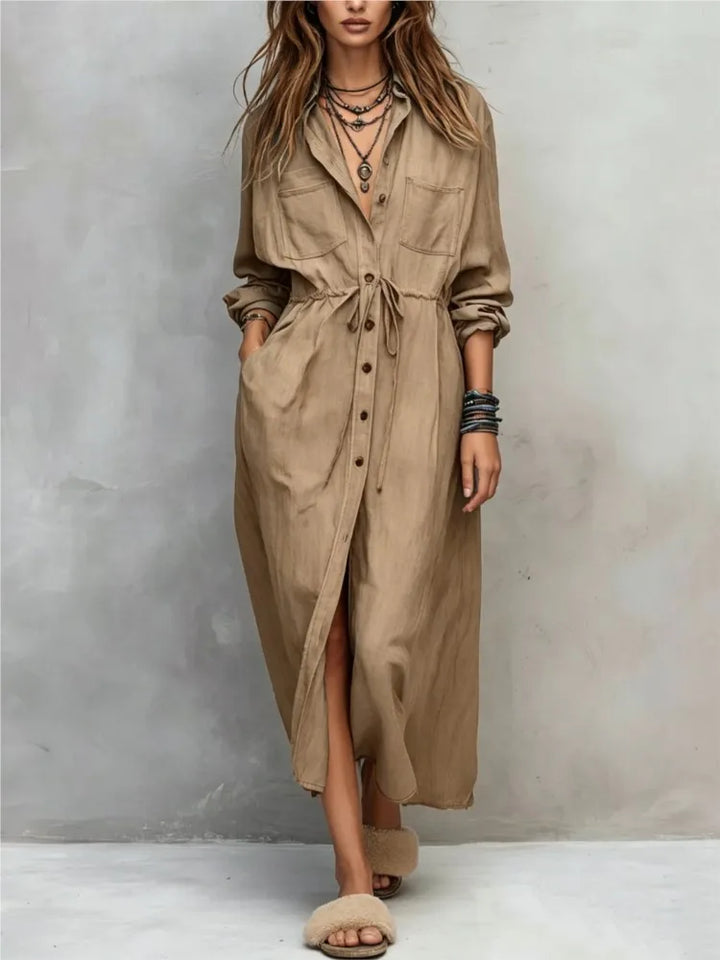 Lorena Everyday Maxi Shirt Dress