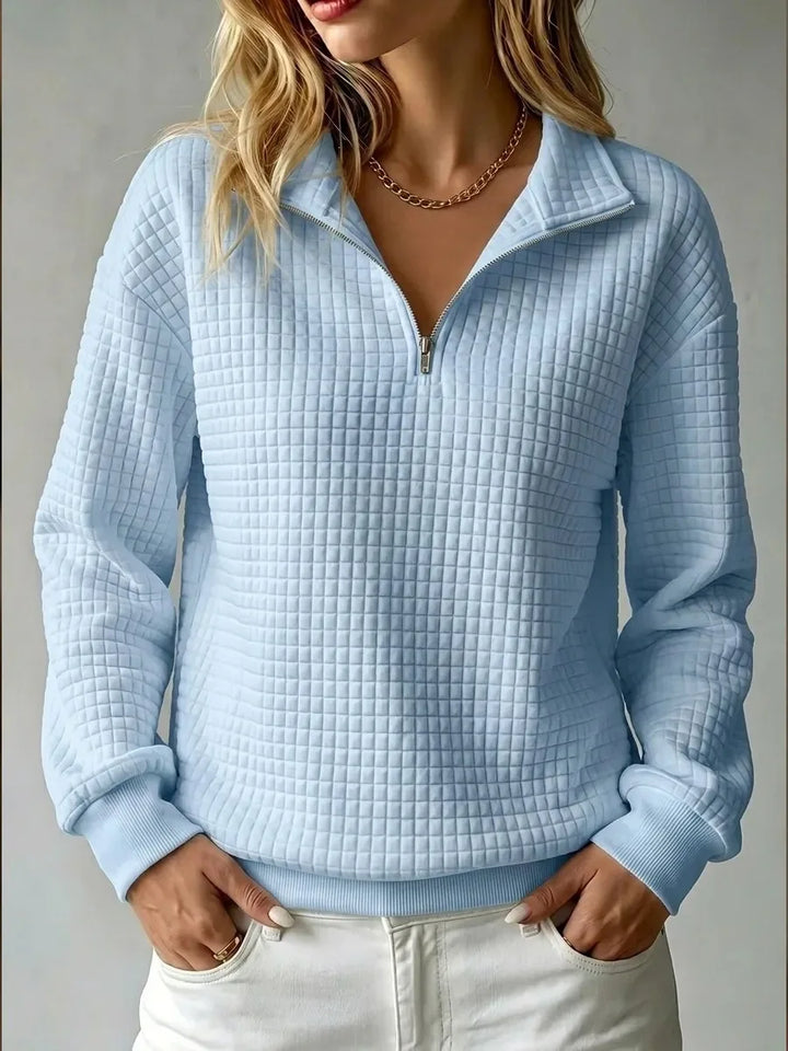 Bailey Waffle Half Zip Sweater