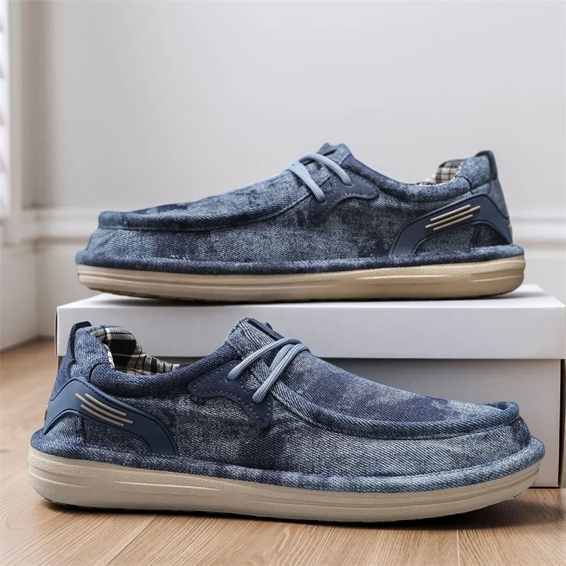 Wesley Washed Canvas Loafers