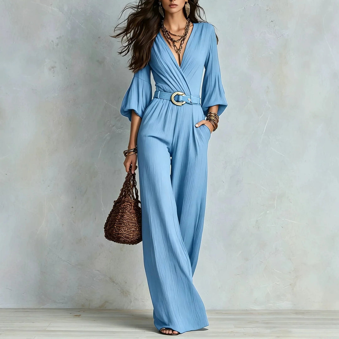 Leah Elegant Wide Leg Jumpsuit