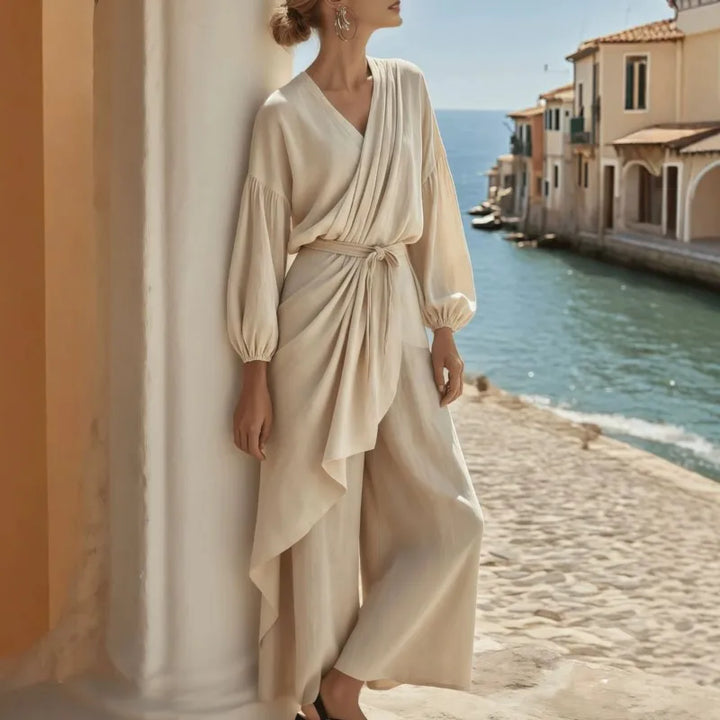 Marcelline Wrap Front Jumpsuit