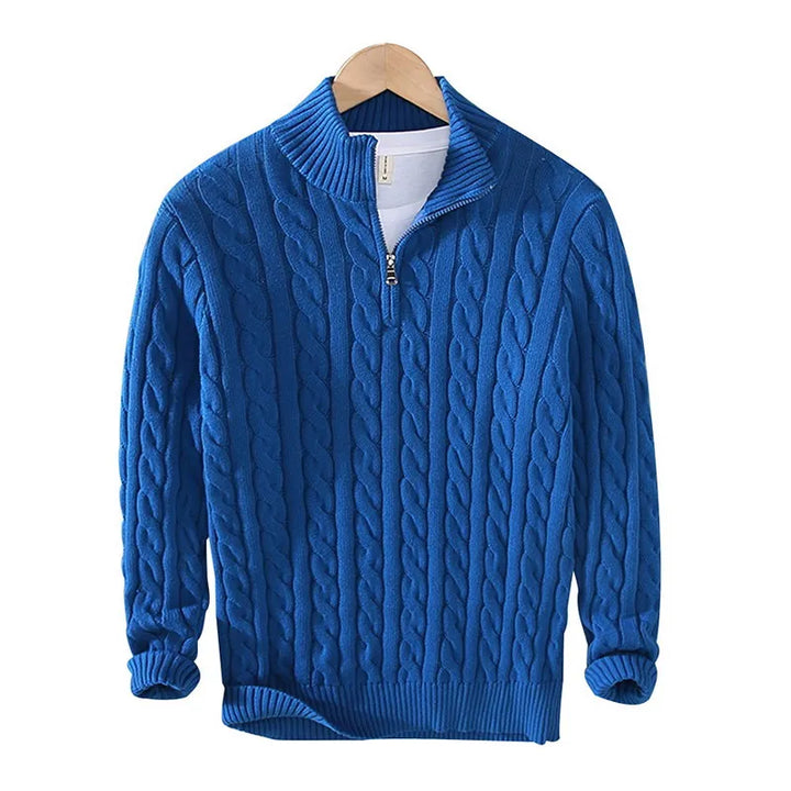 Dashiell Half Zip Cable Sweater