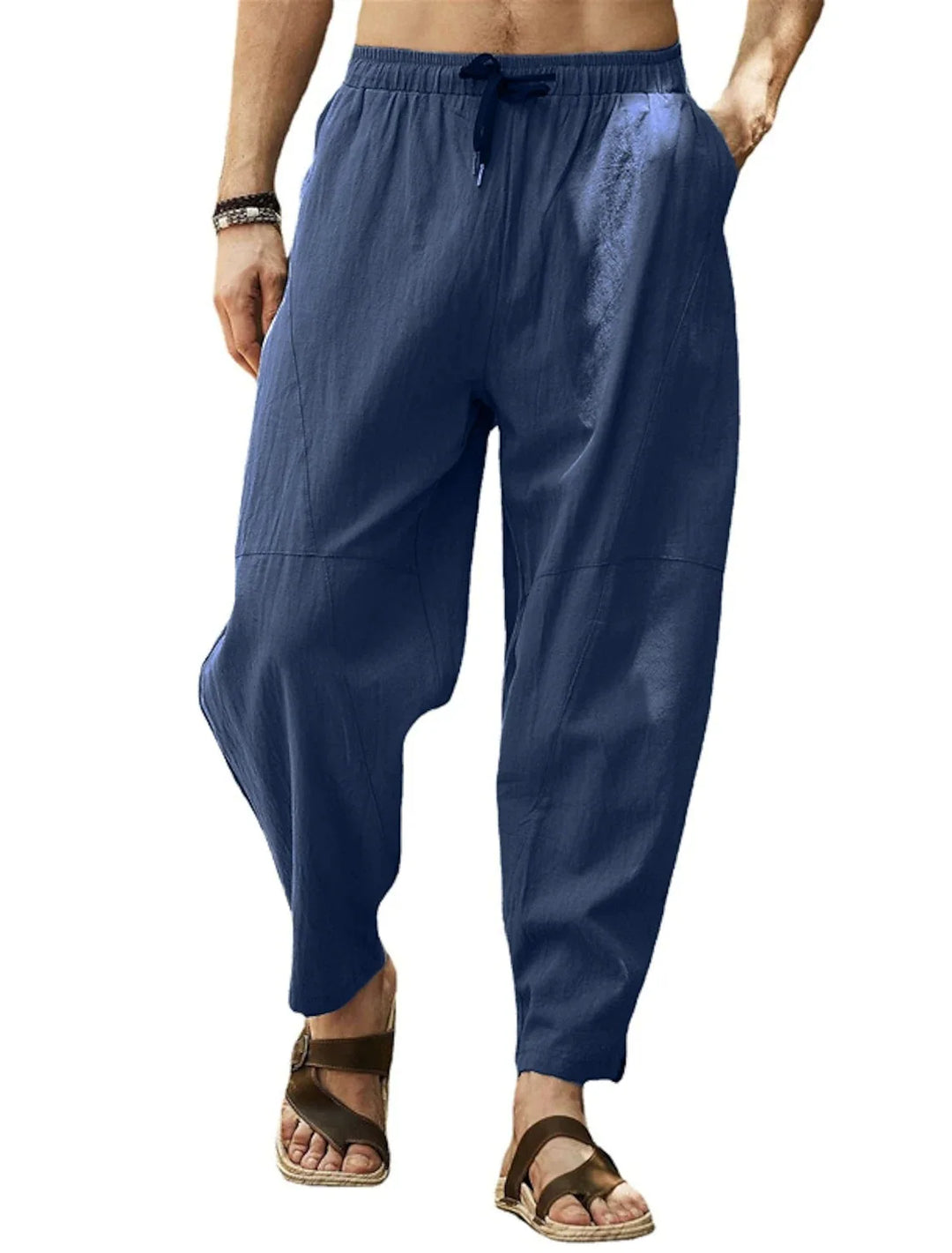 Hudson Relaxed Fit Drawstring Tapered Trousers