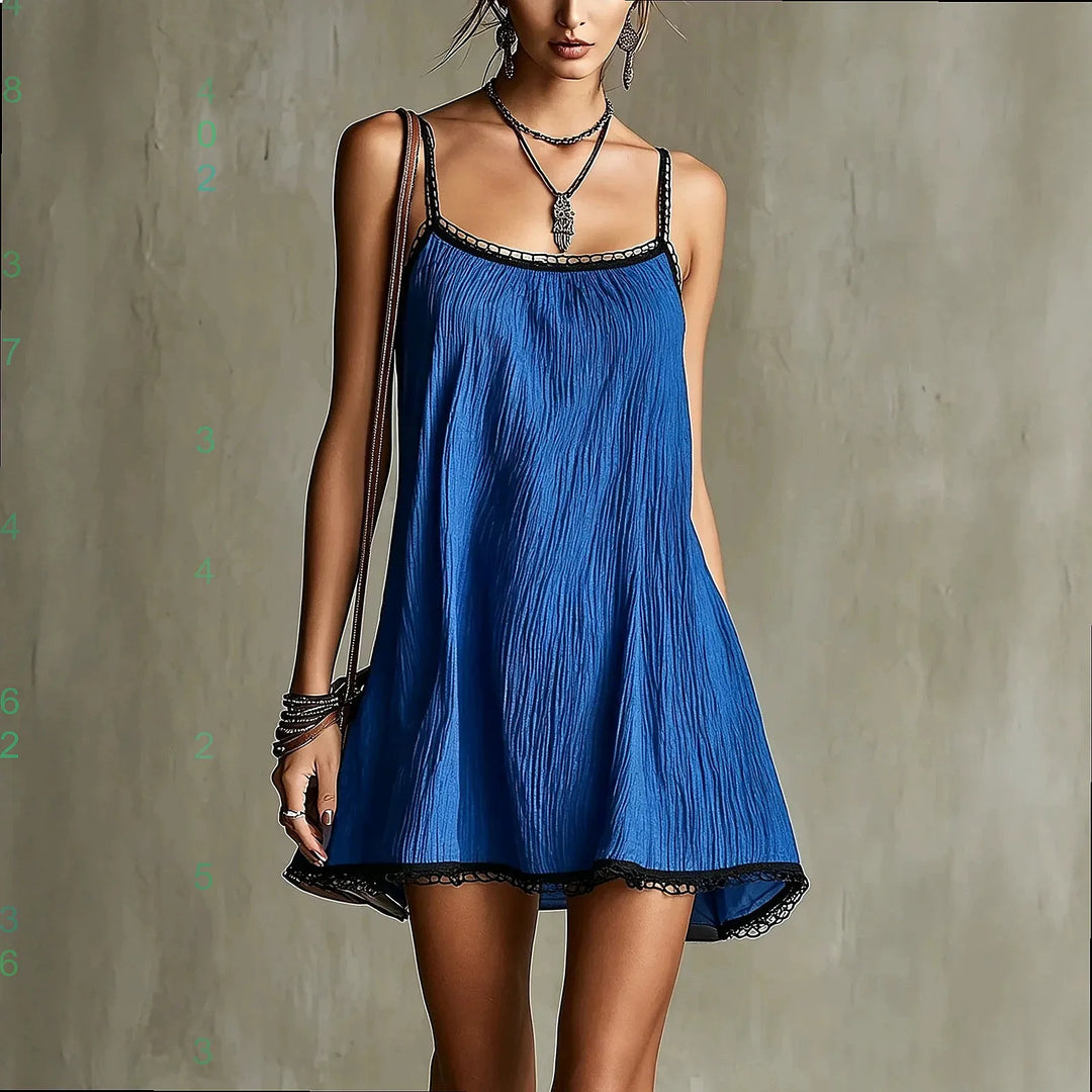 Kayla Sleeveless Swing Mini Dress