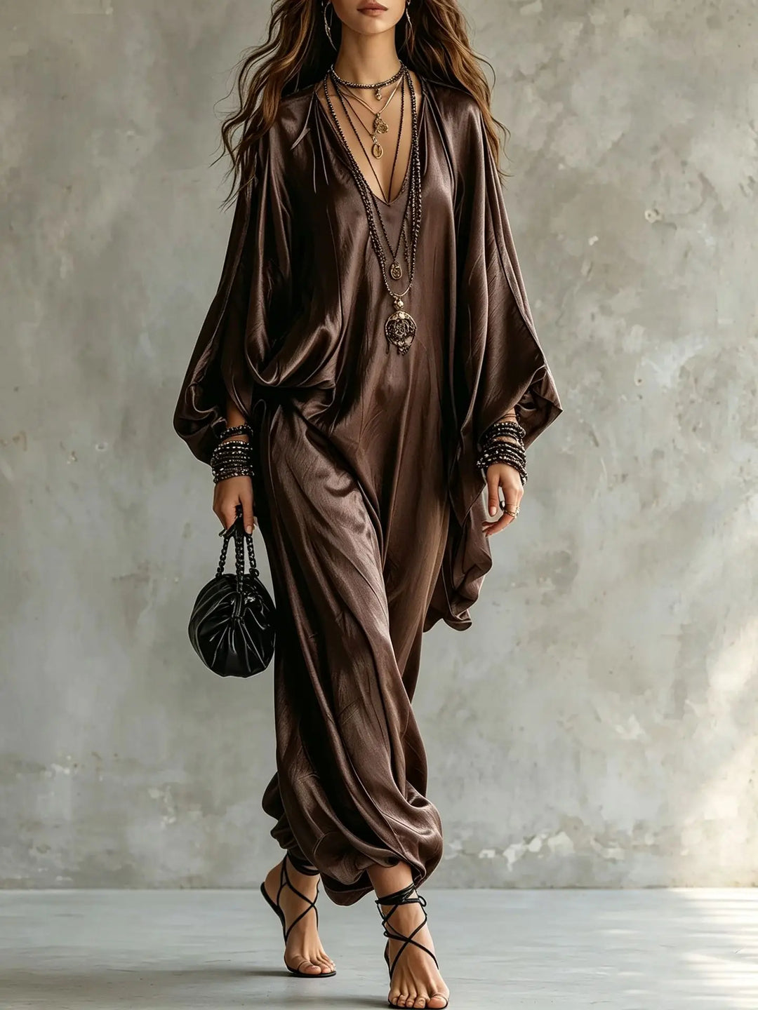 Sofie Satin Wide Leg Jumpsuit