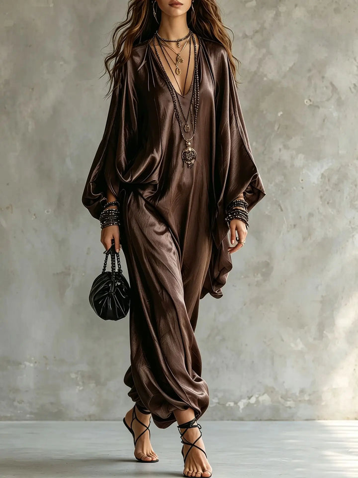 Sofie Satin Wide Leg Jumpsuit