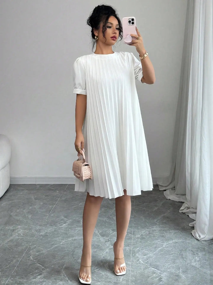 Cindy Pleated Midi Dress