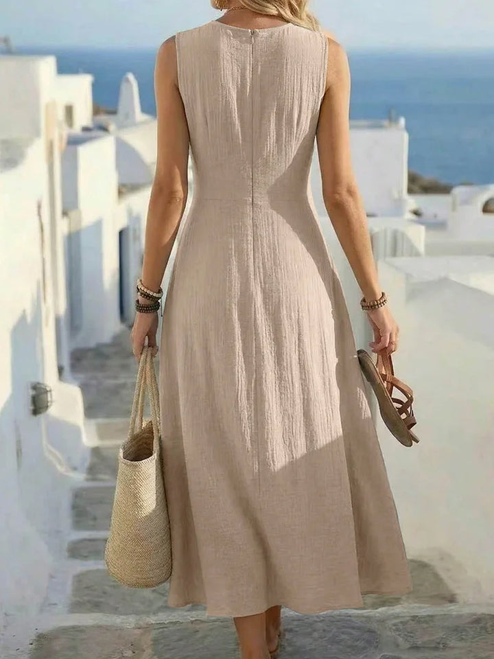 Arabella Ruched Waist Maxi Dress