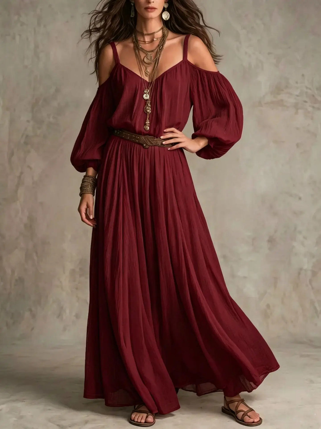 Hanna Off Shoulder Maxi Dress